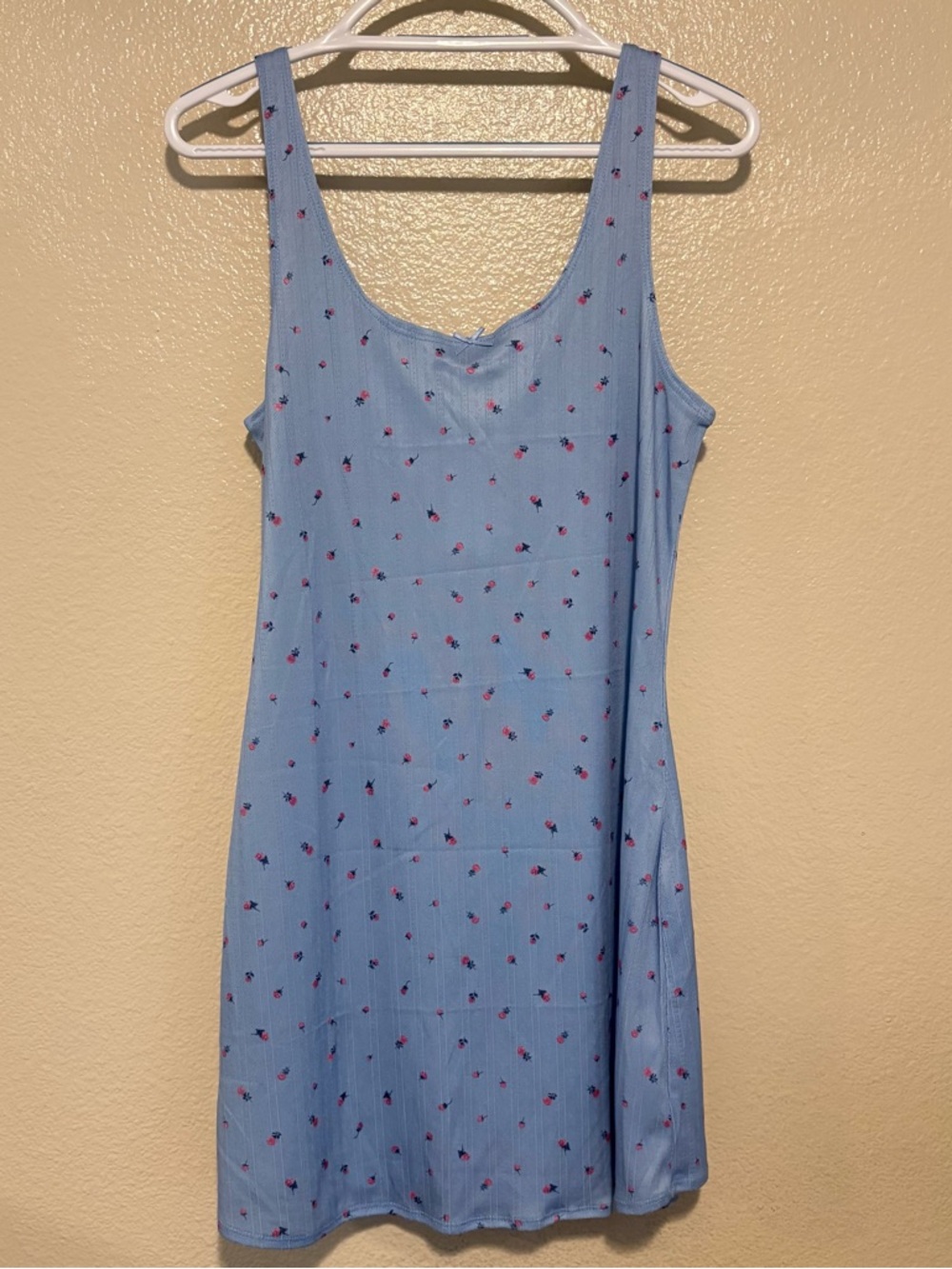 NWT Jessica Simpson Blue Ditzy Floral Sleeveless Mini Dress Sleepwear Nightgown